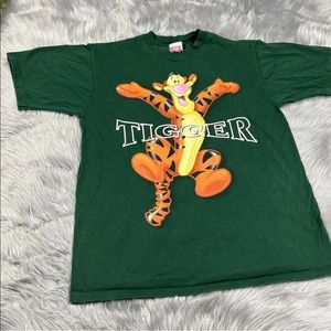 Vintage Disneyland Green Tigger Winnie The Pooh T Shirt
